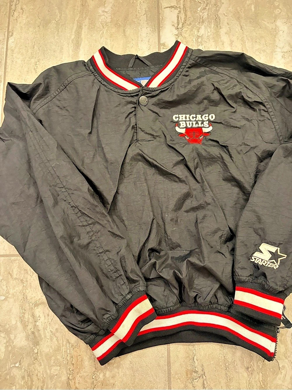 Starter Vintage Chicago Bulls Starter Pullover Jacket Pullover Jacket Size